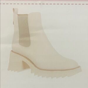 Sam & Libby Cream Ankle Booties